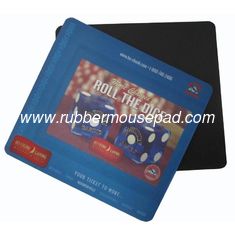 China Anti Slip Natural Rubber Photo Insert Mouse Pad With Pvc Surface supplier