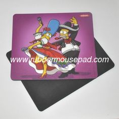 China Square Cartoon Promotional Mouse Pad, Non Toxic Rubber Mouse Mat supplier