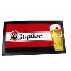 China Customized Natural Rubber Bar Mat, Printed Beer Runner For Advertising supplier