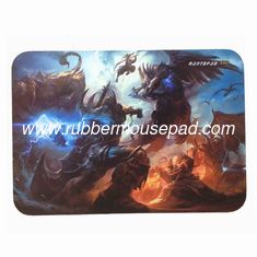 China Advertising Non Toxic Rubber Mouse Pad, Cloth Mouse Mats for Computer supplier
