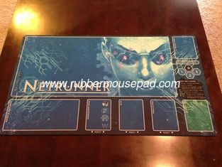 China Neoprene Rubber Play Mat , Custom Rubber Gaming Mat With Heat Tranfer Printing supplier