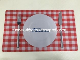 China Anti-Slip Rubber Desk Pad advertising / Rubber Dinner Mat skidproof supplier