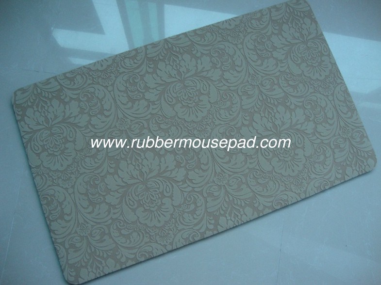 NonToxic Washable Rubber Floor Carpet , Anti Slip Rubber Backed Floor Carpets Mats