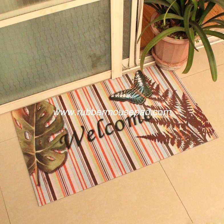 NonSkid Comfortable Rubber Floor Carpet , Recycled Microfiber Rubber