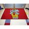 Custom Printed Rubber Flooring Mat With Flocking Fabric 18*30*3mm supplier