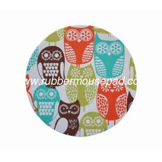 China Promotional Fabric Round Mouse Pad, Sublimation Rubber Mouse Mat supplier