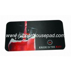 China OEM Logo Custom Rubber Bar Mat With Heat Transfer Cloth Surface supplier