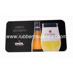 China Personalized Rubber Bar Runner / Beer Mat For Promotion 440*240*2MM supplier