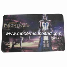 China Promotional Washable Rubber Play Mat, Silk Screen Printed Game Mouse Pad supplier