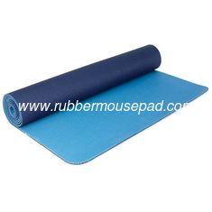 China Non-Sticky Natural Rubber Yoga Mat, Custom Gym Exercise Floor Mat supplier