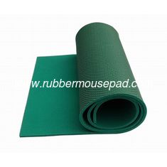 China Soft Natural Rubber Yoga Mat / Sports Mat Coating With Mesh Fabric supplier