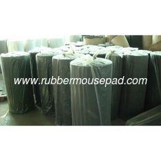 China Elastic Sbr Neoprene Rubber Sheet / Roll With Polyester Fabric supplier