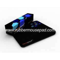 China Heat Transfer Printed Rubber Mouse Mats For Advertising 210x260mm supplier