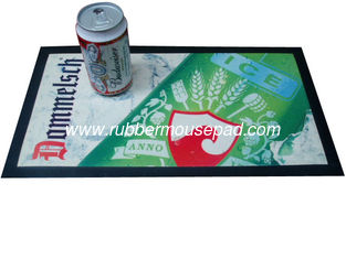 China Promotional Nitrile Rubber Bar Runner Beer Mats with Non Woven Fabric supplier