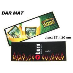 China Logo Custom Beer Bar Mat For Promotion, Natural Rubber Bar Runner supplier