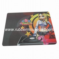 China Anti-Slip Natural Rubber Mouse Pad With Soft Cloth For Promotion supplier