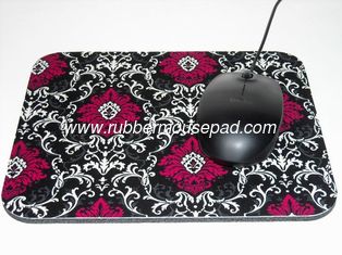 China Natural Rubber Mouse Pad, Smooth Fabric Computer Mouse Mat 21x18cm supplier