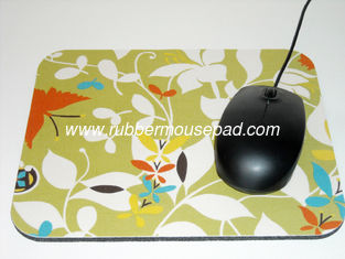 China Full Color Printed Durable Cloth Mouse Pad With Non Slip Rubber Base supplier