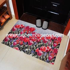 China Heat Transfer Printed Rubber Floor Carpet Polyester With Cute Design For Home / Office supplier