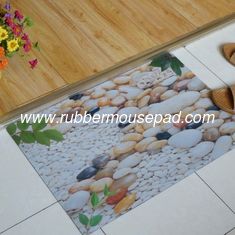 China Washable Soft Rubber Floor Carpet , Rectangular Rubber Bedroom Floor Mats supplier