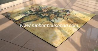 China Large Durable Rubber Floor Carpet Washable With Beautiful Pattern supplier
