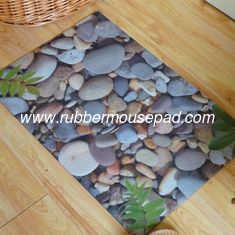 China Recycled Rectangular Rubber Floor Carpet , Rubber Kitchen Floor Mat supplier