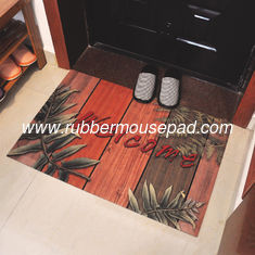 China Anti-Slip Fabric Rubber Floor Carpet Washable For Home With Beautiful Pattern supplier