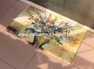China Anti-Slip Washable Rubber Floor Carpet , Recycled Outdoor Rubber Flooring Mat supplier