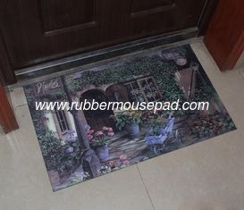 China Customized Beautiful Rubber Floor Carpet Durable Washable For Dinning Room supplier