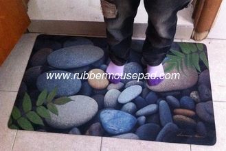 China Soft Washable Rubber Floor Carpet , Rectangular Rubber Flooring Cover supplier