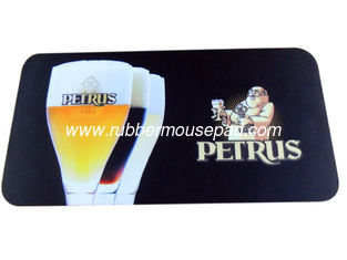China Recyclable Modern Rubber Bar Runner , Beer Promotional Bar Mat Coaster supplier