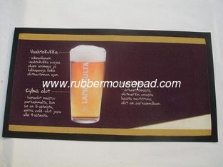 China Full Color Rubber Bar Mat , Waterproof Modern Rubber Bar Runner supplier