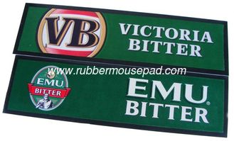 China Nitrile Rubber Bar Mat 4C Heat Transfer Printing For Beer Advertising supplier