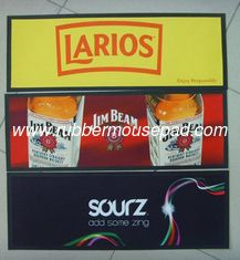 China Colorful Anti-Slip Rubber Bar Mat Modern With Screen Printing supplier