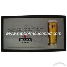 China Customized Durable Rubber Bar Mat Heat Transfer Printing For Advertising supplier