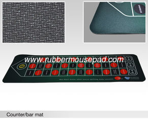 China Durable Nitrile Rubber Bar Mat Colored With Logo Printing supplier