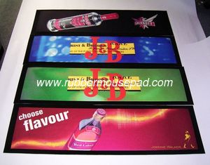 China High-Tech Printing Rubber Bar Mat Colorful With Fabric Surface supplier