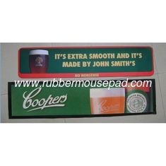China Rectangular Rubber Bar Mat , Customized Rubber Bar Runner supplier
