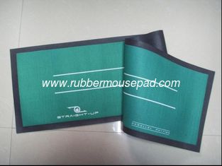 China Sublimation Nitrile Rubber Bar Mat Colorful With Black Border supplier