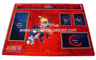 China Foldable Custom Rubber Play Mat Sublimation Printing For Game Playing supplier