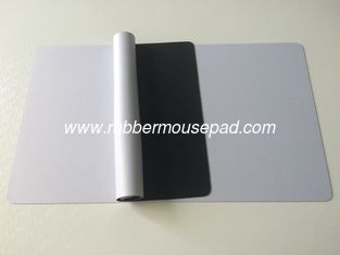 China Blank / Plain White Gaming Playmat , Rubber Play Mat For Card Games supplier