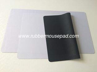 China Blank Game Mat, Rubber Backing White Fabric Playmat﻿ For Trading Card supplier
