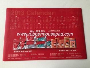China Office Smooth Rubber Desk Pad Calendar Table Mat with large Size supplier