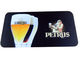 Color Printing Rubber Bar Runner , Desktop Custom Rubber Logo Bar Mats supplier