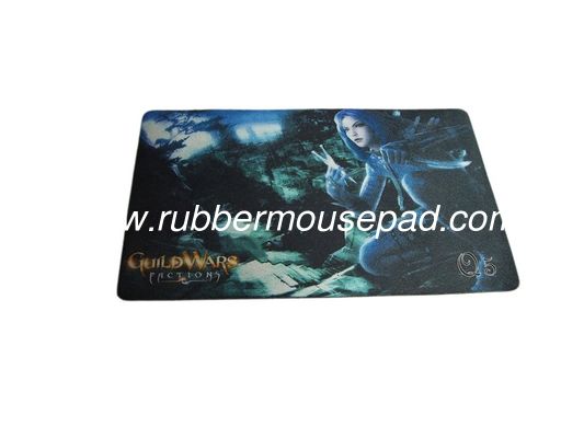 Natural Rubber Gaming Mouse Mat Smooth Surface , Customized Sizes / Shapes