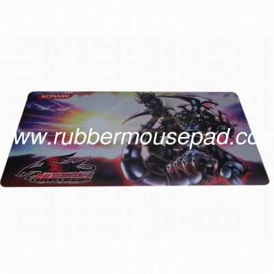 Non-Toxic Washable Rubber Play Mat Colored Textured Surface For Card Game