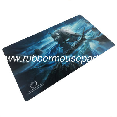 Environmental Skidproof Rubber Play Mats OEM Designs For Card Game